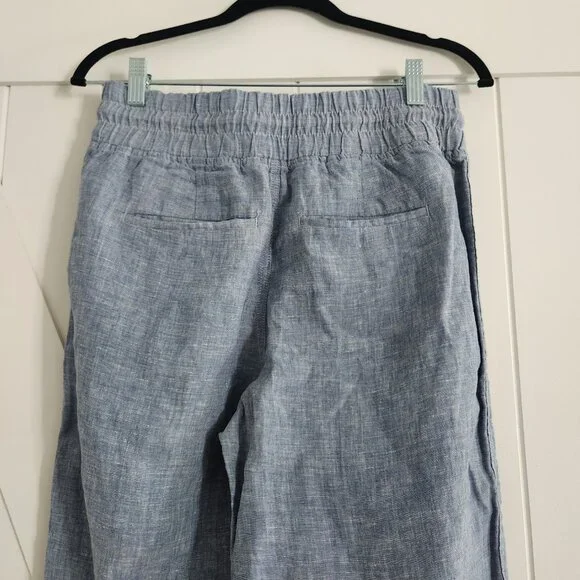 NWT Athleta Cabo Linen Wide Leg Pant 6 - Picture 4 of 7